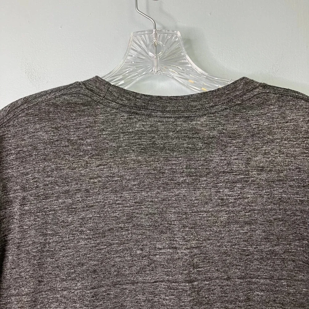 The Rolling Stones Bravado Distressed Tongue Logo Band Tee Heathered Gray Size L - Picture 9 of 11